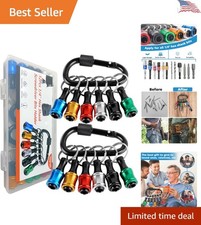 Compact Sturdy 12PCS Hex Shank Bit Holders - Effortless Tool Organization