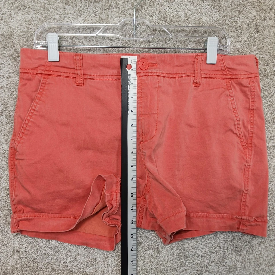 Liverpool Shorts Womens 12 Coral Pink Casual Rolled Hem Stretch Pockets Summer - Image 4 of 4
