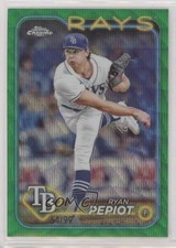 2024 Topps Chrome Green Wave Refractor 64/99 Ryan Pepiot #128 0w47