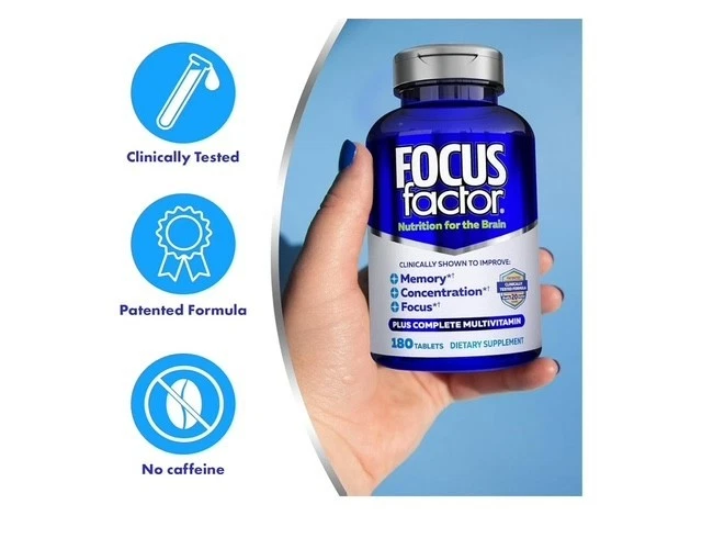 全新未拆封焦点因子 180 克拉补充多种维生素 -- 有效期至 2027 年 4 月 — 第 3/3 张图片