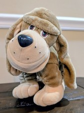 1990 Tonka Brown Puppy Dog Pooch Patrol Plush Vintage Very Good Pre-owned Cond