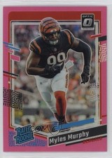 2023 Panini Donruss Optic Rated Rookie Pink Prizm Myles Murphy #222 17tx