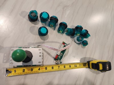 Arcade Buttons and Joystick Kit Controller Zero Delay USB Encoder DIY MAME Games