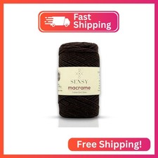 Sensy Premium 2mm - 160 Yards 100 Recycled Cotton Macrame Cord Crochet Bag Cord
