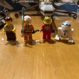 LEGO Star Wars X-Wing Fighter (7140) Looks Nearly 100% Comp W/Mini Fig Box Manul