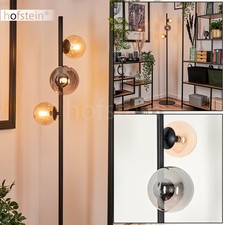 3-płomieniowy salon sypialnia lampa kulista stojąca lampa bursztynowa dymna