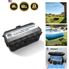 Medium Outdoor Electrical Box, Certified Waterproof Extension Cord Cover w/...