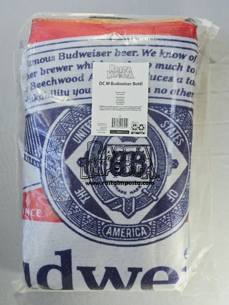 Rasta Imposta Budweiser Botella de Cerveza Halloween Disfraz Adultos Talla Única NUEVO SELLADO Foto 3 de 3