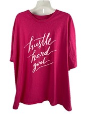 fashion nova women's short sleeve pink tee plus size 3X 100% cotton