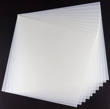 7.5mil 12X12 inch Translucent PET Blank Mylar Sheets 10 Pack Stencil Blank