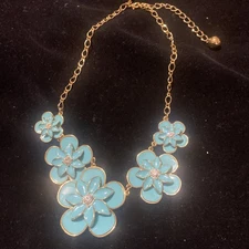 Kate Spade Blue Flower Necklace
