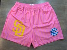 ERIC EMANUEL EE BASIC SHORT MLB SAN DIEGO PADRES SS24 100% AUTHENTIC PINK XXL