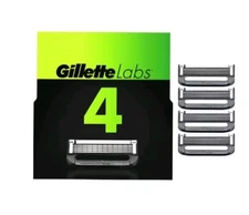 Gillette Labs Razor Blades Refill 4 Cartridges Best Shave Fits All Labs Handles