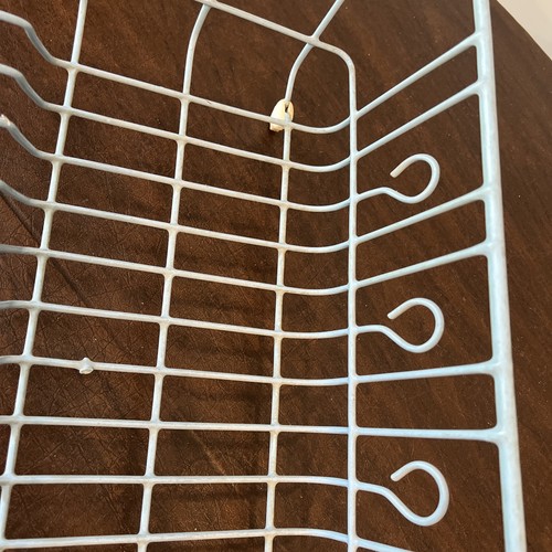 Vintage X Large Light Blue Rubbermaid Dish Drying Rack Coated Wire 17 1/4"×13.5" - Picture 7 of 15