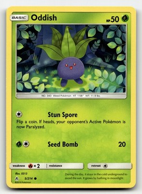 Oddish Unbroken Bonds 5/214