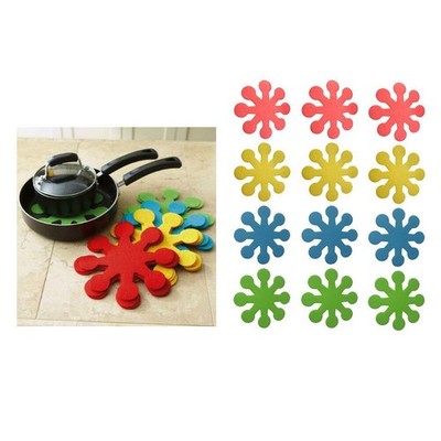 3 Sets 12 Stück Isolierung Pad Schüssel Matte Untersetzer Haushalt Matte