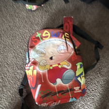 Family Guy Stewie Kids Backpack Small Red Gra...