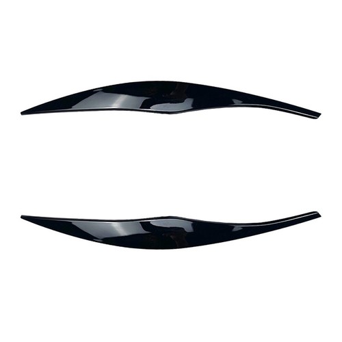 1pair Black Headlight Eyelids Eyebrow Cover For 3 Series E90 E91 Sedan 05-12 - Picture 6 of 12