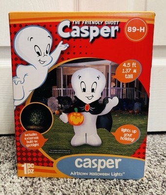 Casper the Friendly Ghost Halloween 4.5  Light Up Airblown Inflatable Gemmy