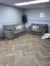 Beige Next Stamford High Back 3 & 2 Seater Sofa Set - Delivery Available
