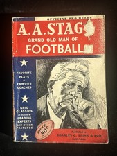 Original 1946 TSN Amos Alonzo Stagg Favorite Plays & Coaches w/ Rules- low grade