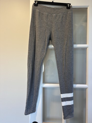 SUNDRY ANTHROPOLOGIE $98 Striped Leggings Heather Gray Size 1 SMALL 4 6 - Picture 2 of 7
