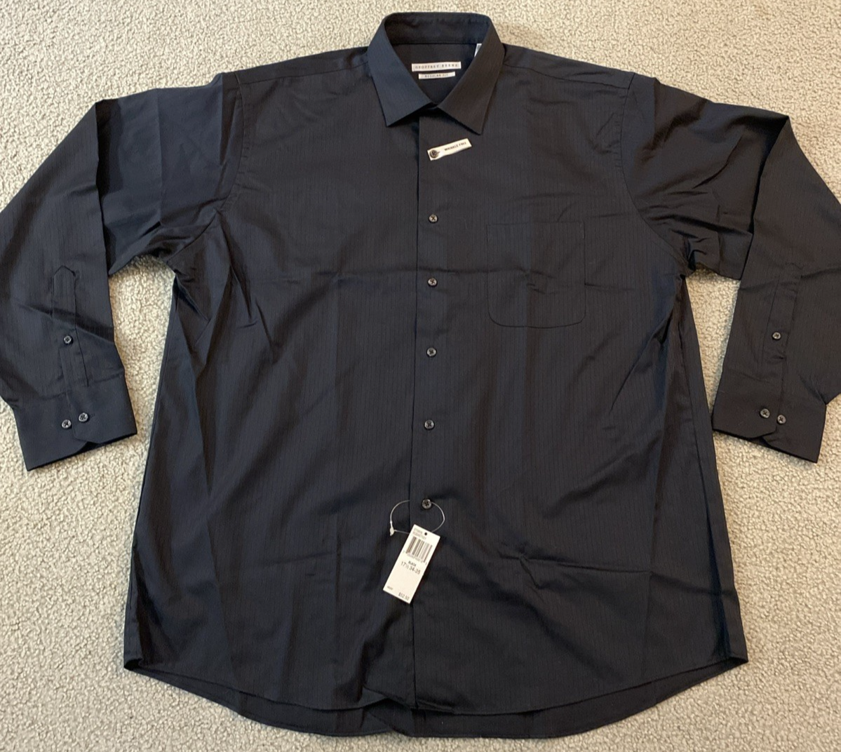 Geoffrey Beene Button Down Shirt - Men’s XXL - black Long Sleeve