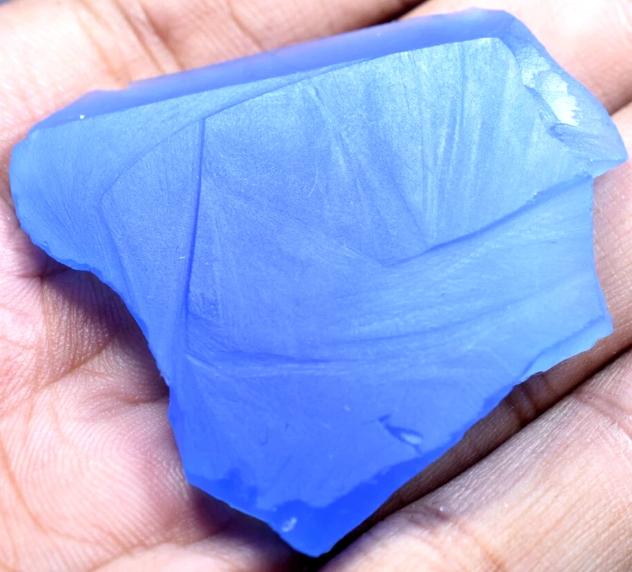 109,75 CT Natural Azul Calcedonia Brasileña Excelente Losa Sin Tratar!!!! Foto 2 de 4