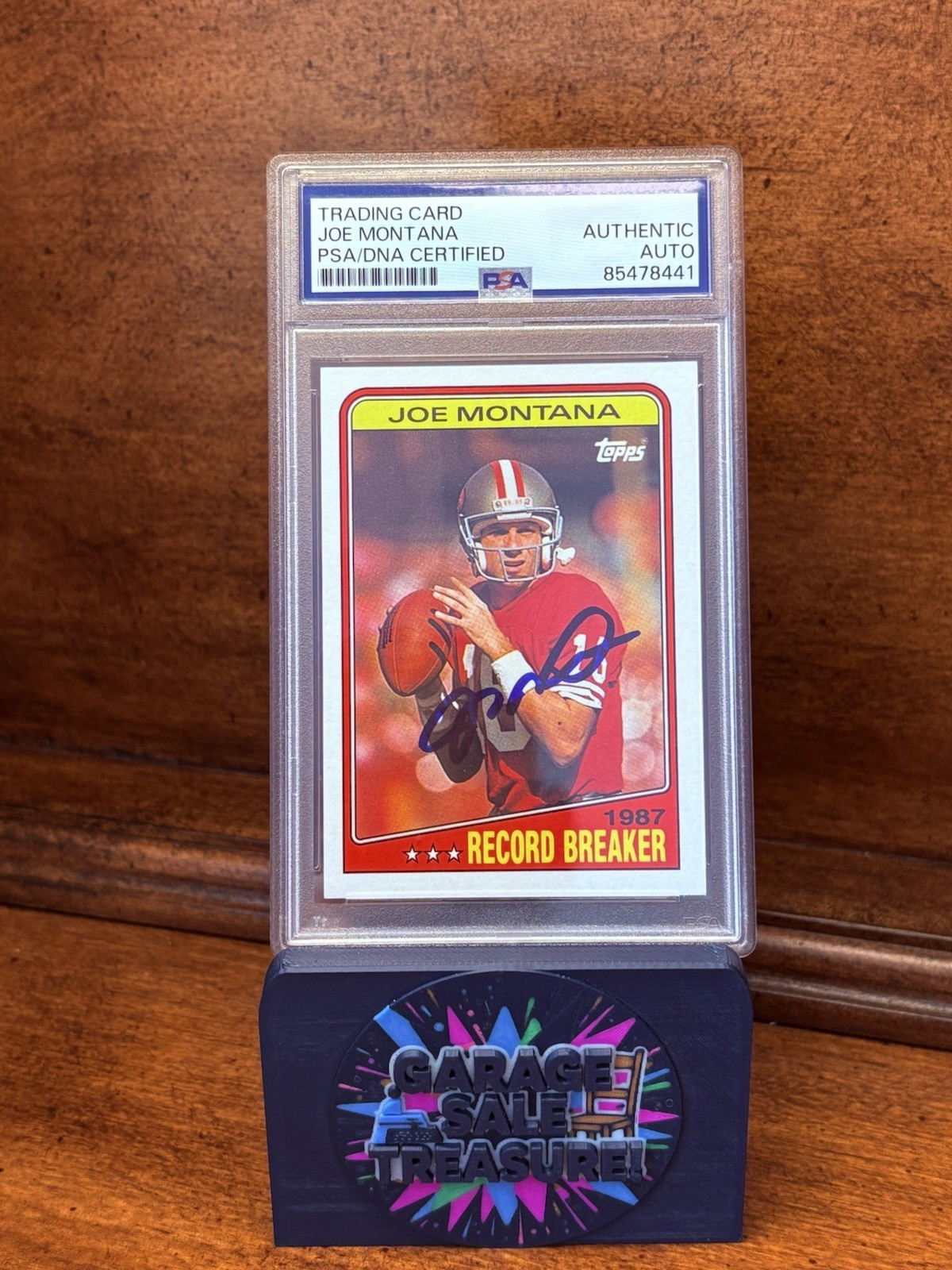 1988 Topps Joe Montana PSA DNA Autograph San Francisco 49ers Super Bowl Champ