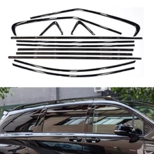 2021-25 For Toyota Sienna Black Titanium Window Frame cover Trim Moldings 18pcs