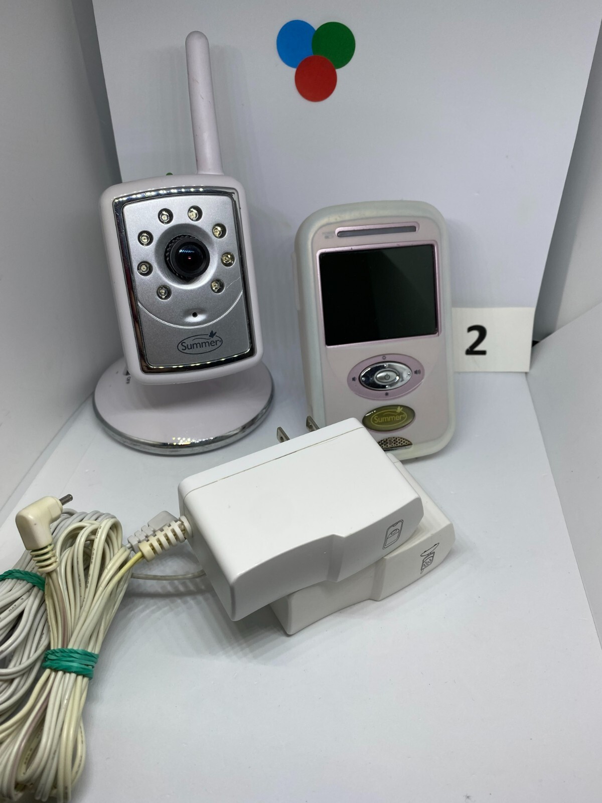 Summer Baby Monitor PZK280R #02805 Pink Camera Tested + Working-image