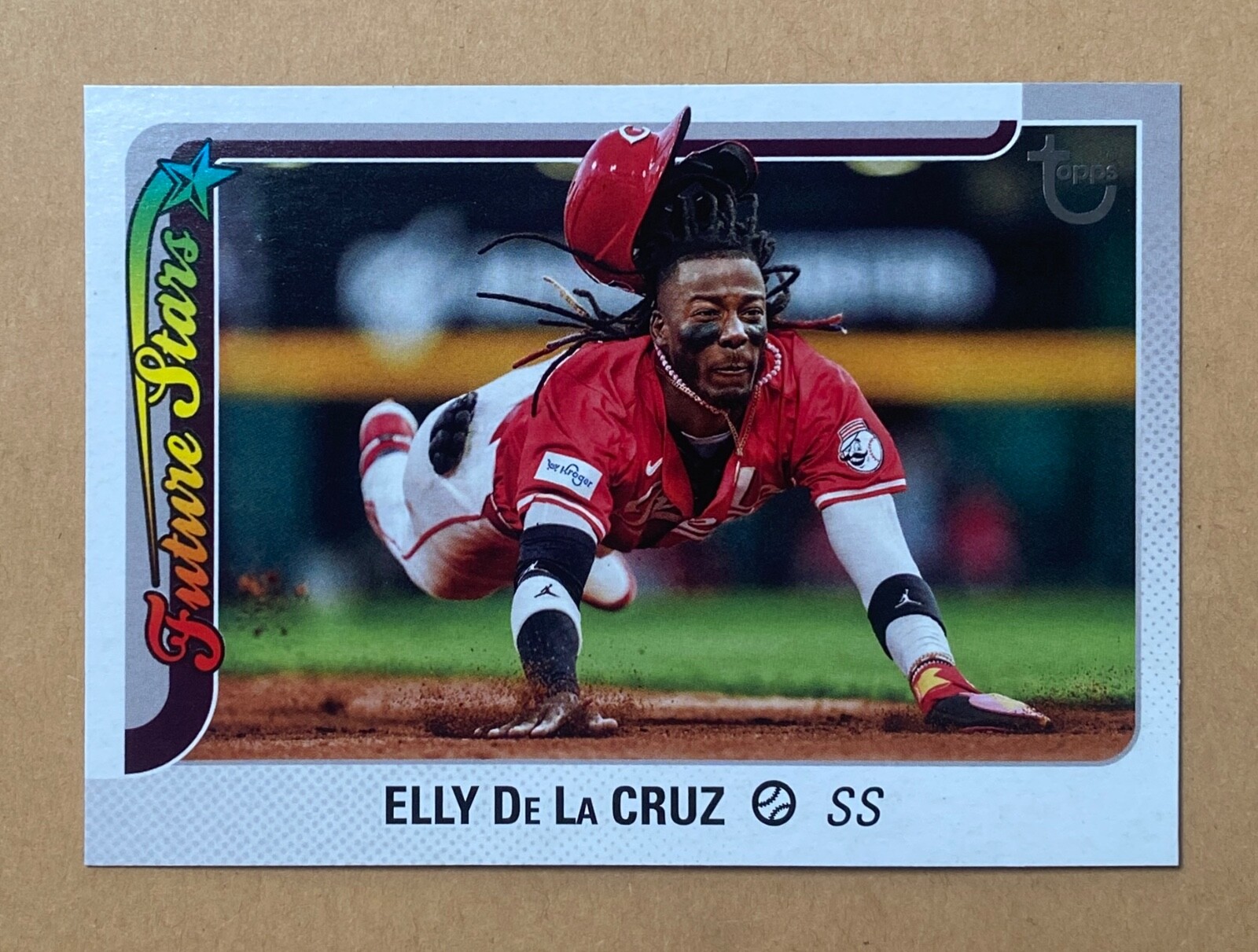 2025 Topps Series 1 #150 Elly De La Cruz Base Vintage Stock Parallel #34/99
