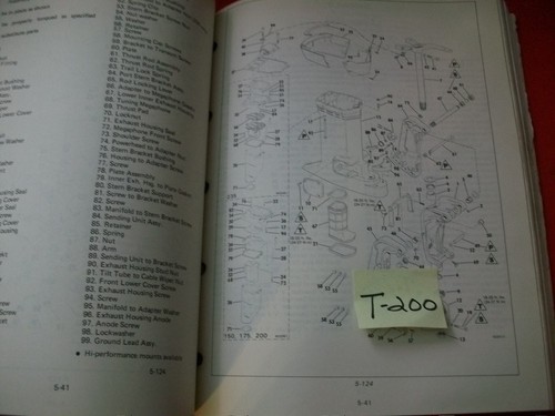 VINTAGE 1982 OMC OUTBOARD SERVICE MANUAL 2 HP THRU V-6 MODELS REPAIR RESTORATION - Picture 5 of 6