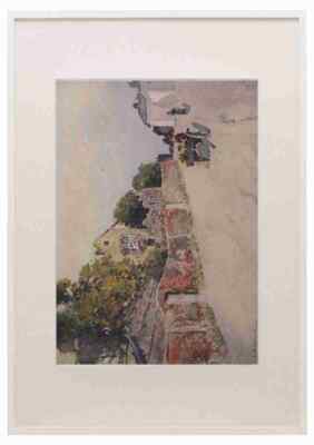 Brühl Louis Burleigh 1861 1942 Essex 1909 Das Balkernetor an der römischen Mauer C