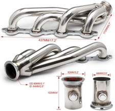 For Chevrolet Camaro Chevelle LS1 LS6 LSX LS2 V8 V-BAND Turbo Exhaust Manifold 