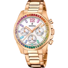 Festina Rainbow Silver Dial Stainless Steel Strap Women's Watch F20639/2