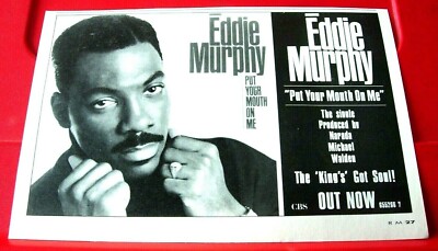 Eddie Murphy  Put Your Mouth On Me Vintage ORIG 1989 Press/Mag ADVERT 9''x 6''