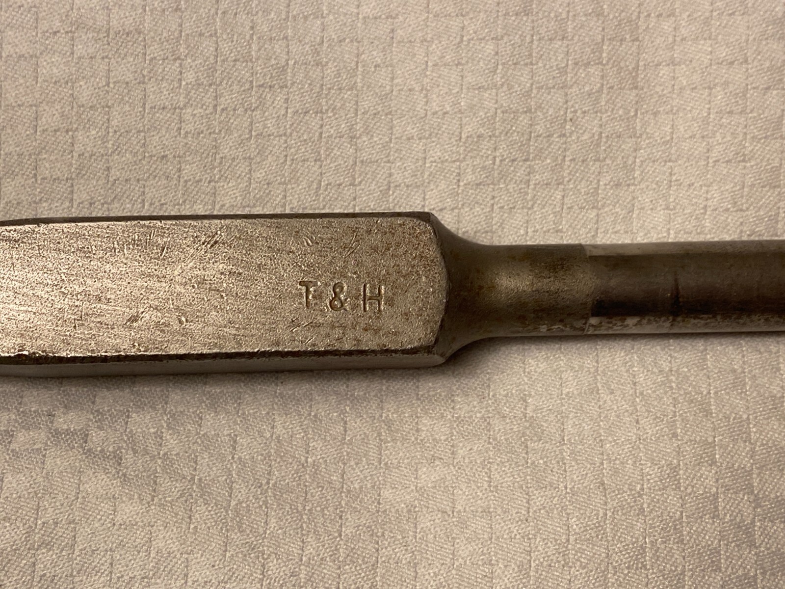 Trow & Holden T&H Pneumatic Chisel Carbide Tip Steel 4 Tooth Tool Stone ...