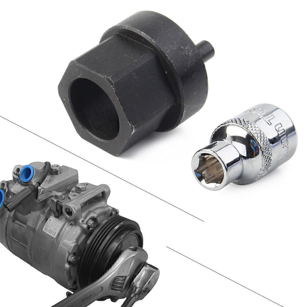 Mercedes A/C Compressor Clutch Hub Remover Tool Kit 7SEU17C USA Compatible