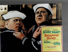 SUPER RARE 8X10 VINT MICKEY ROONEY BUDDY HACKETT "EVERYTHING'S DUCKY" MINIPOSTER