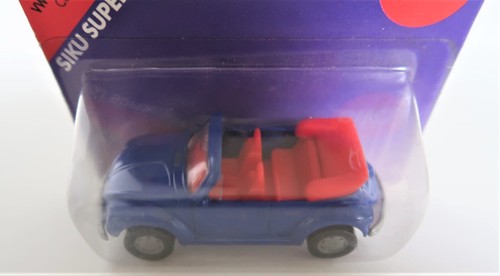 Siku Super Serie 0839 VW Kafer Cabriolet NoC Diecast Germany Blue and Red - Picture 7 of 8