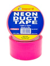 24 Rolls of Neon Pink Duct Tape - 1.89" x 10 yds - 10 Mil