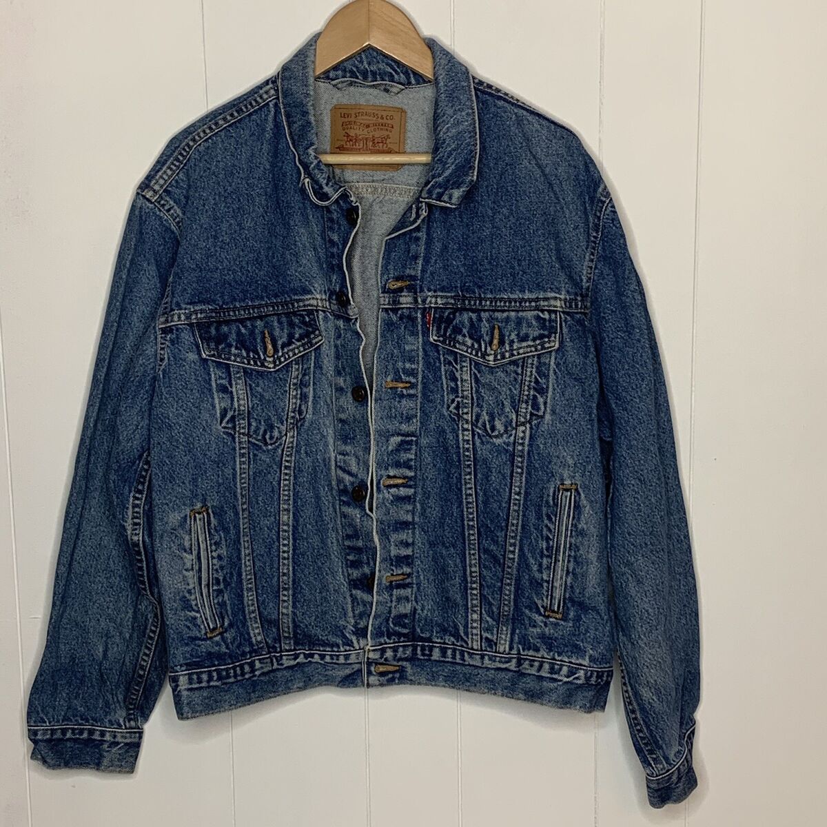 Mens Size 46 Vintage Levis Type III Denim Trucker Jean Mens Size 46 Vintage Levis Type III Denim Trucker Jean