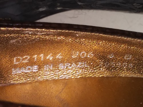Cole Haan Dark Brown Patent Leather Pumps Square Front Heels Womens Size 6 B - Bild 8 von 10