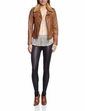 SCHOTT NYC BLOUSON PERFECTO NEUF FEMME LCW2606 CUIR D'AGNEAU TAILLE L