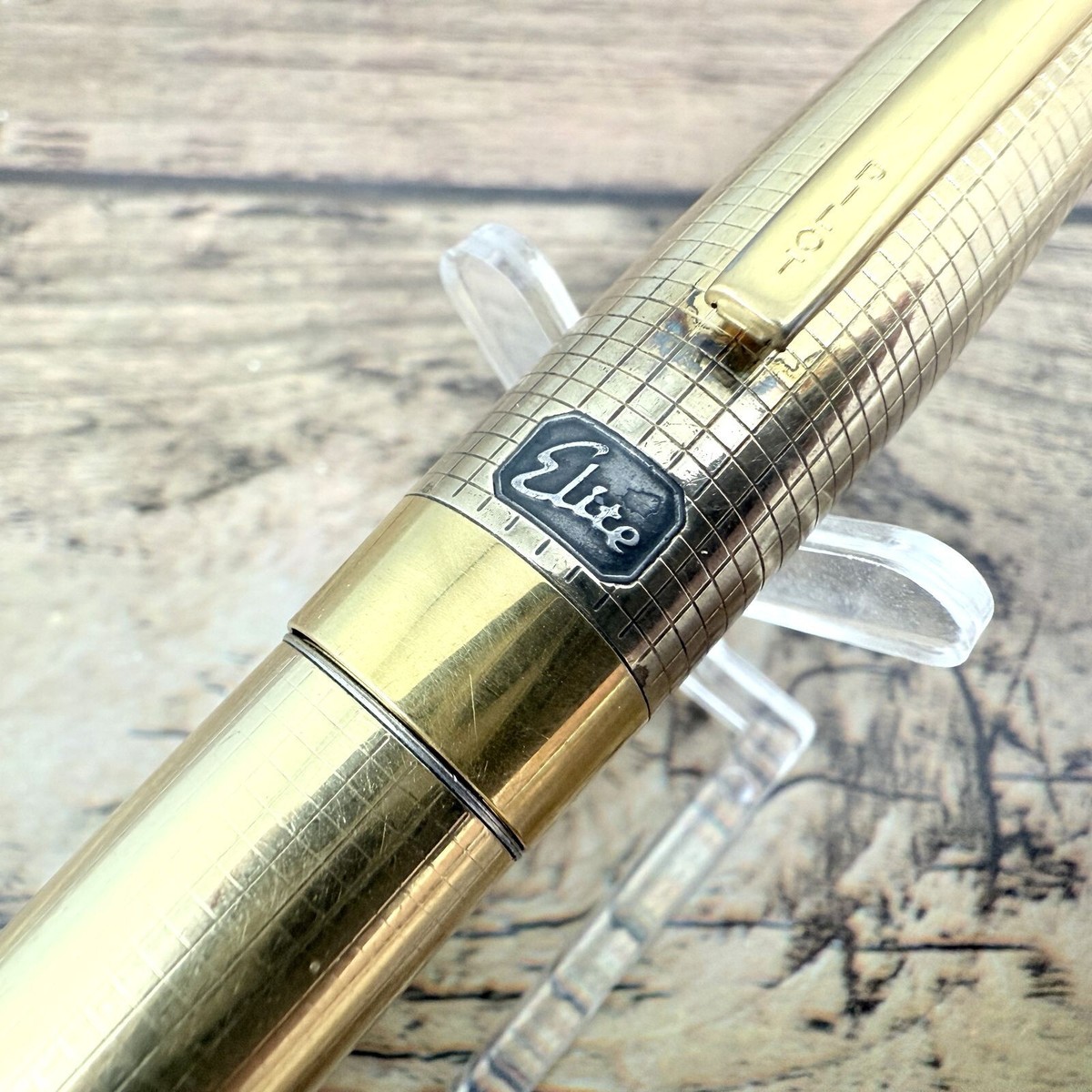 RARE PILOT CUSTOM ELITE 18K-750 Nib:F R14K FOUNTAIN PEN VINTAGE