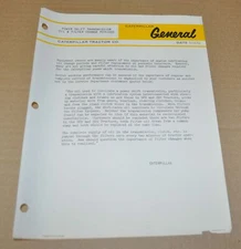 1961 Caterpillar Tractor General Date Power Shift Transmission Brochure Prospekt