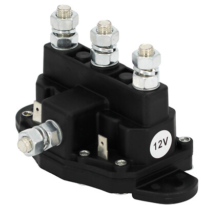 12V Reversing Solenoid Relay - 6 Terminal Continuous Duty Winch Motor Contactor