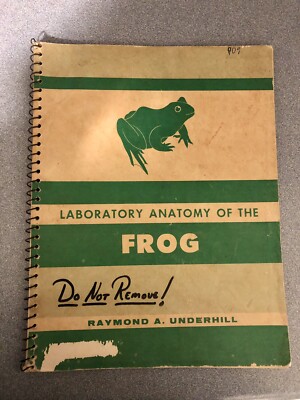 Laboratory Anatomy of the Frog Vintage Science Unique Lab Book Oddball Disect