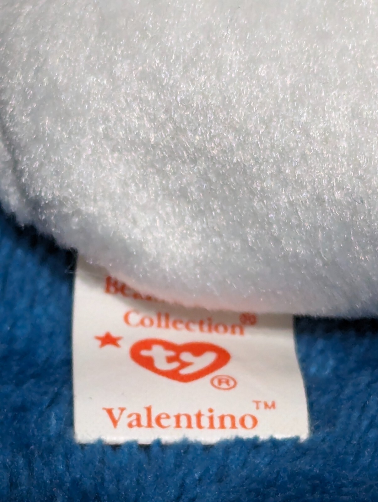 1993 - 1994 Valentino Original TY Beanie Baby P.E. Pellets ~ Errors: Brown Nose 
